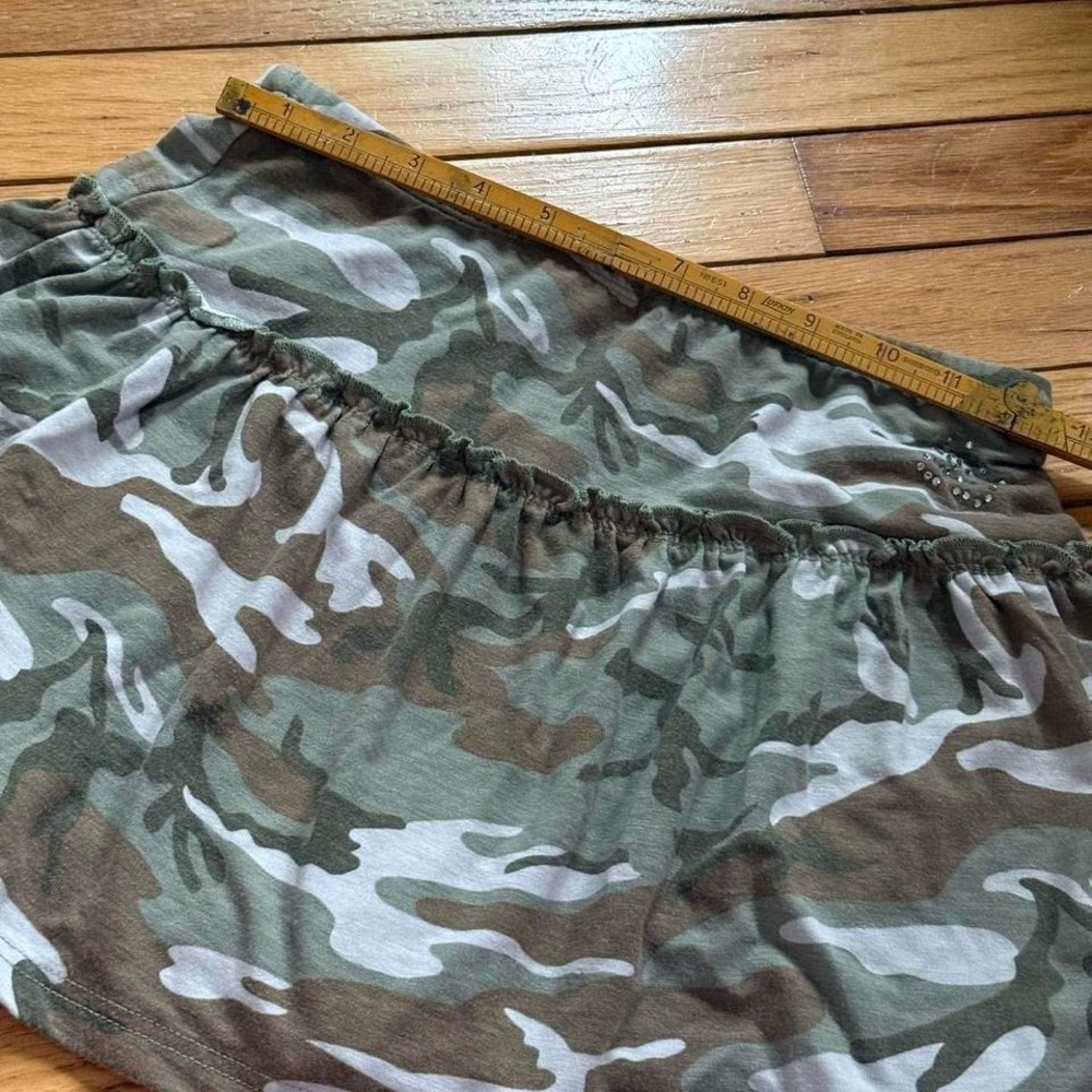 Y2K butterfly rhinestone camo skirt with built in shorts! - Picture 6 of 8